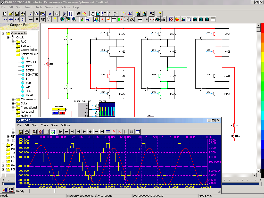 Caspoc Help Samples Of Power Electronics And Electrical Drives