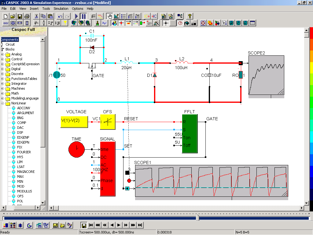 Caspoc Help Samples Of Power Electronics And Electrical Drives
