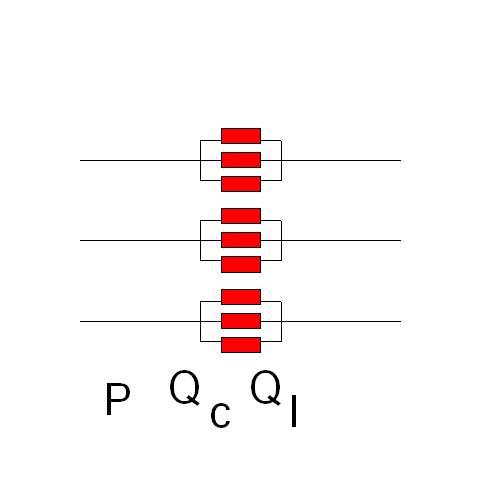 Three phase dynamic parallel load